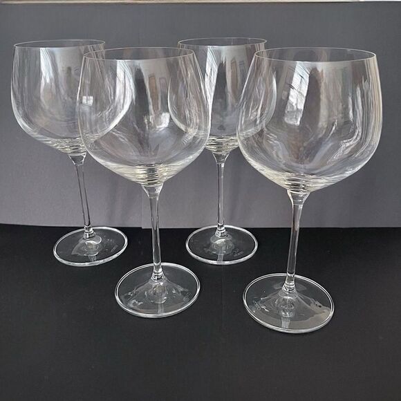 Krosno Harmony Clear Crystalline Wine Gin Tonic Balloon Drinking Glass Set of 4 - Picture 2 of 16